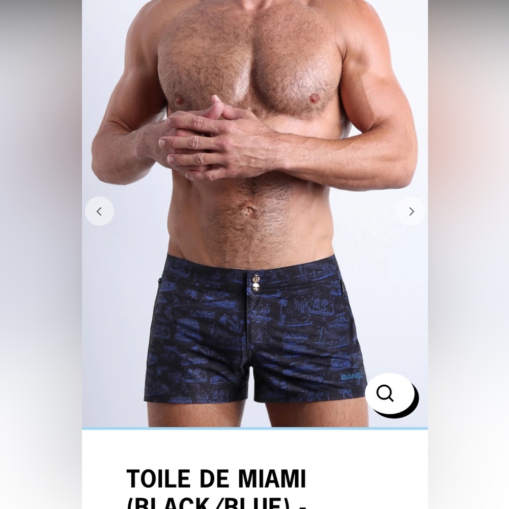 Bang Toile De Miami Medium Beach Shorts